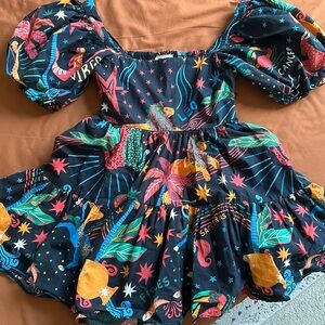 FARM RIO - zodiac mini dress